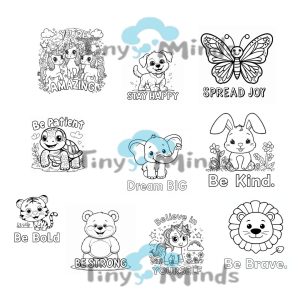 The Tiny Minds coloring pack